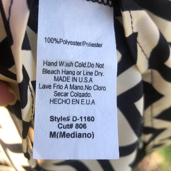 Francesca's Blue and chevron mini dress - Picture 8 of 8